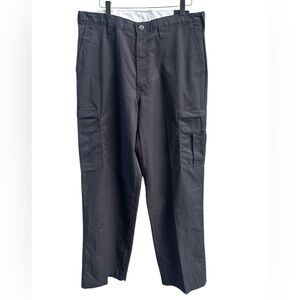 NWT Dickies Men's Black Relaxed Fit Cargo Work Pants 34x32